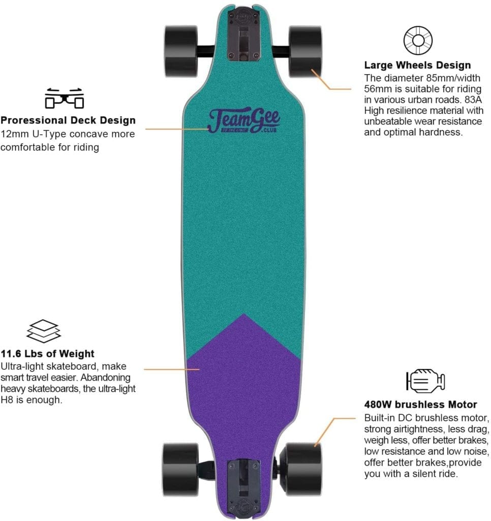 teamgee new electric skateboard