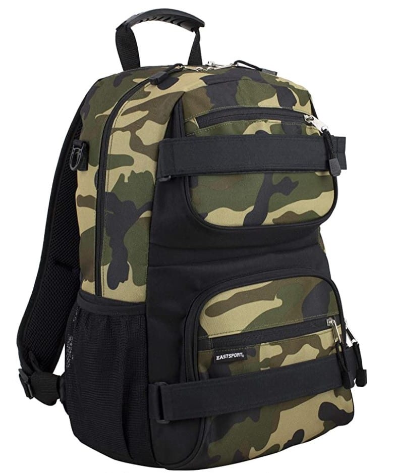 Eastsport New Double Strap Skater Multipurpose Backpack Army Camo