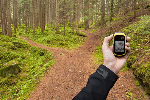 Modern hiking is also based on GPS navigation