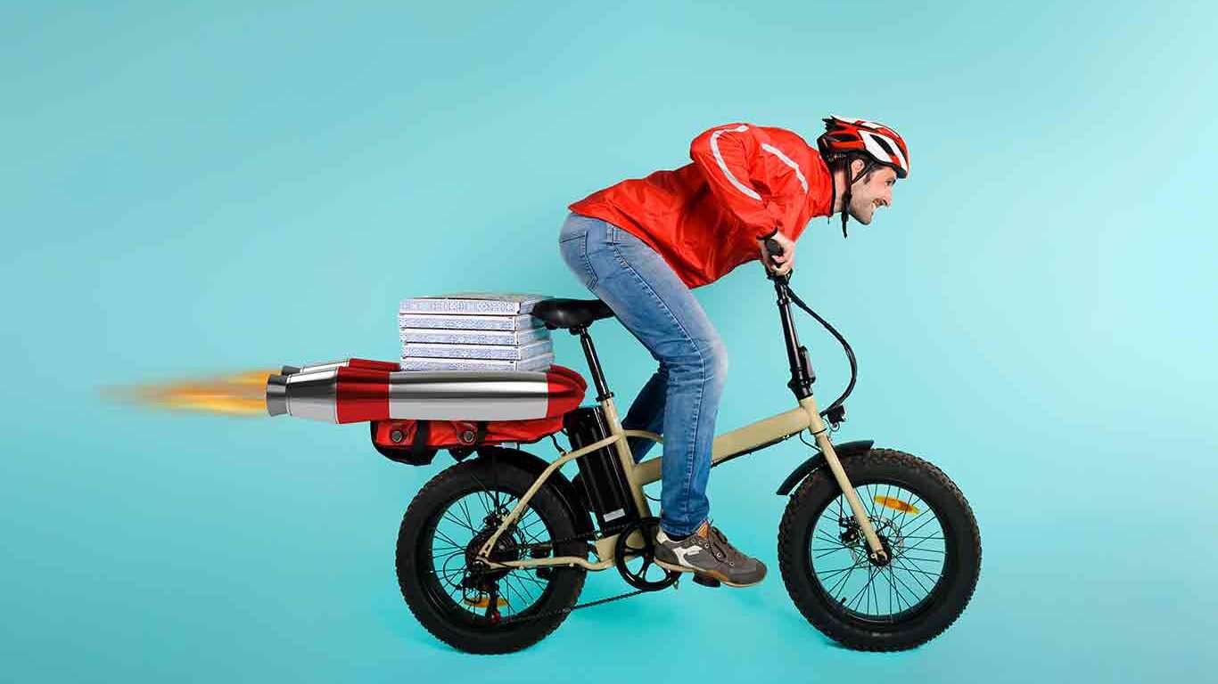 express delivery moped style ebike